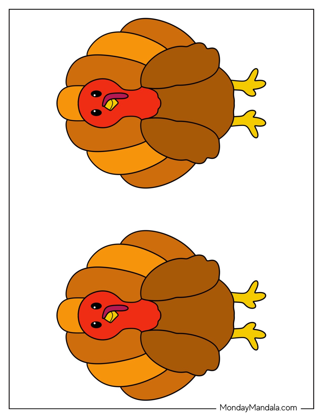62 turkey templates (free pdf printables)